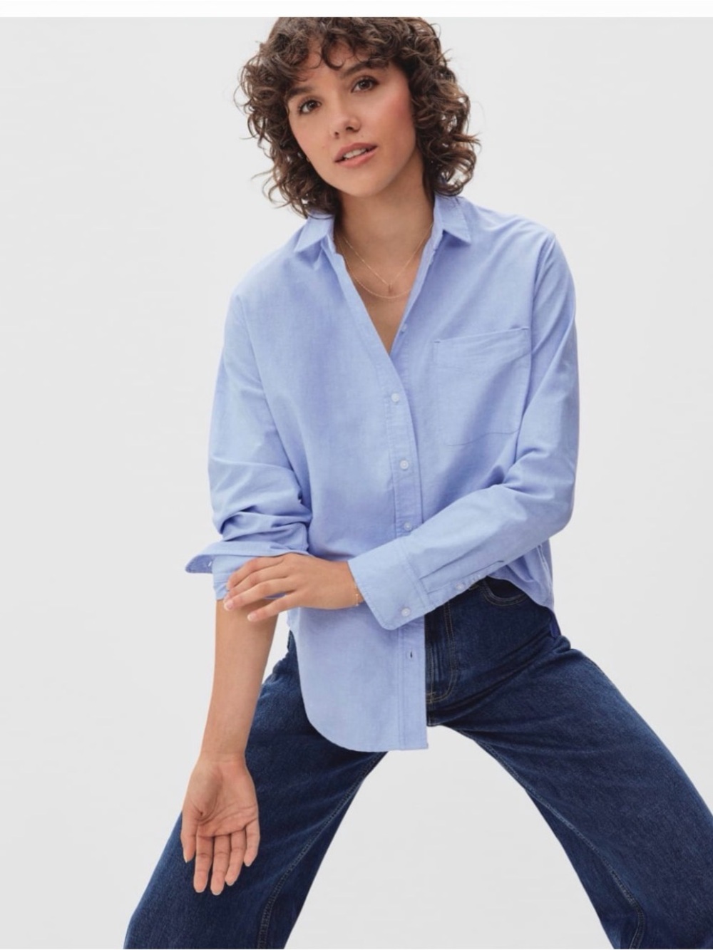 Everlane Light Blue Oxford Button-Down Shirt